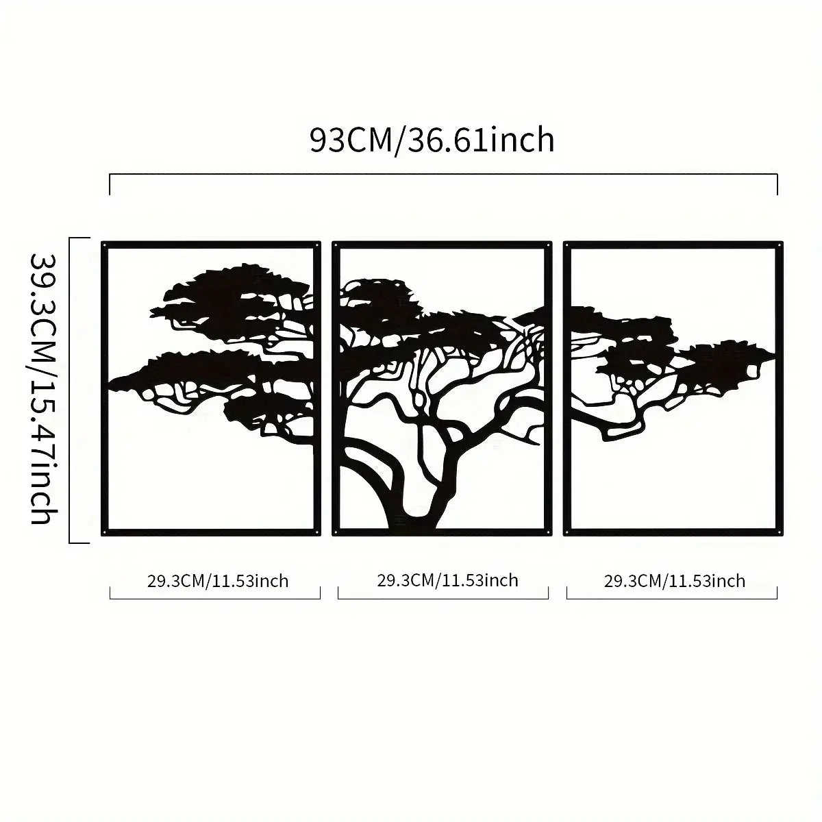 Cadre Arbre en Métal